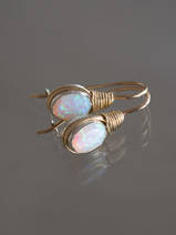 orecchini Wire mini, opale